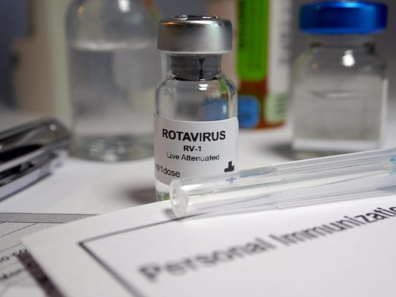 Rotavirus vaccine - administration of antigenic material (vaccine) to stimulate an individual's immune system to develop adaptive immunity to a pathogen.